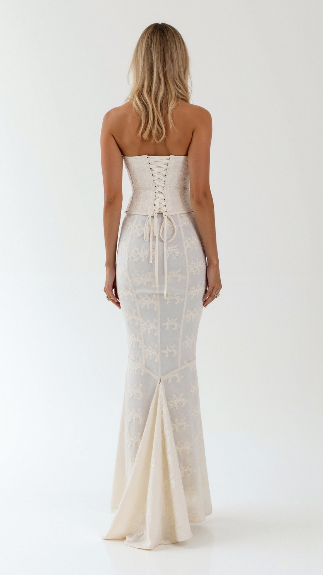 Anastasia Corset Lace Maxi Dress