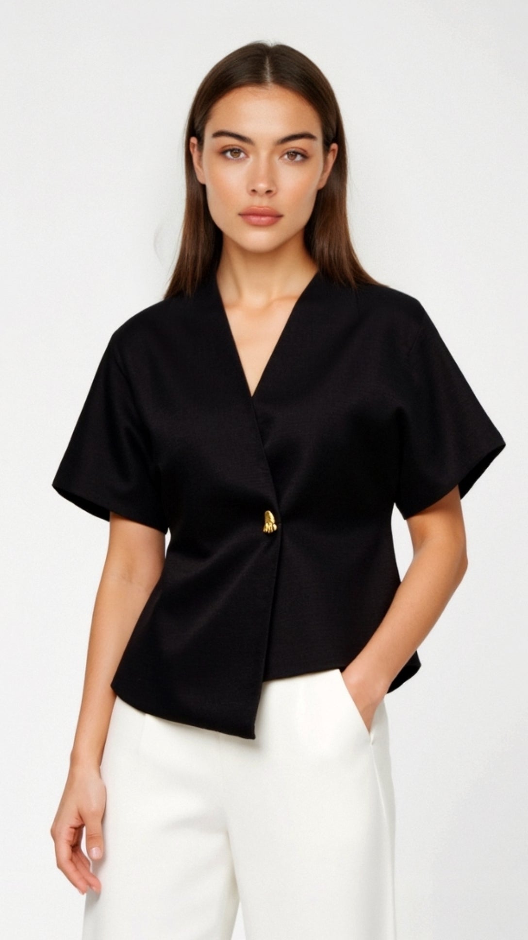 Amy V-neck Blouse
