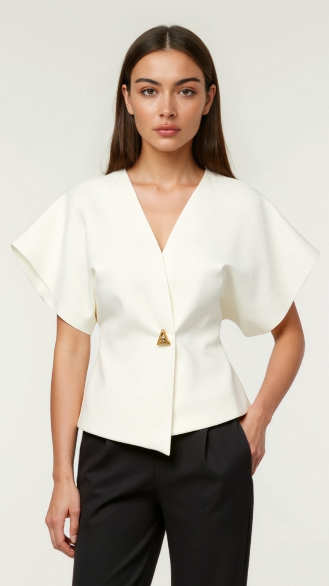 Amy V-neck Blouse