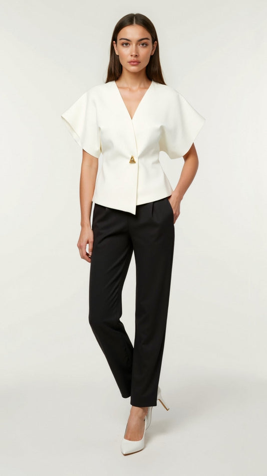 Amy V-neck Blouse