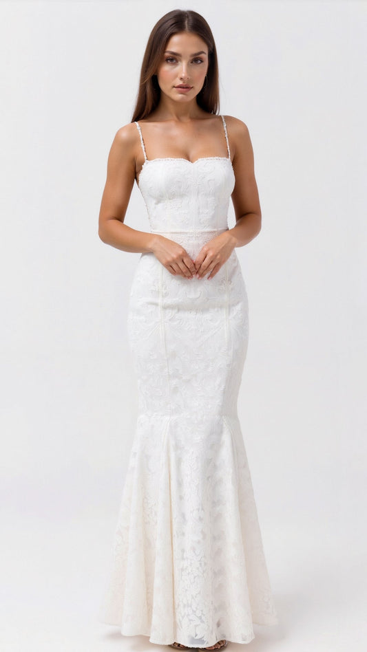 Ysolde Lace Up Maxi Dress